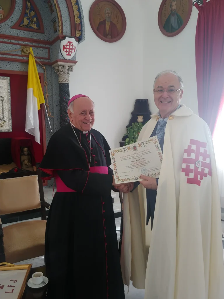 A Pilgrim Shell conferred on a member of the Order in the Holy Land